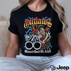 Outlaws Lightning Cowboy Shirt2