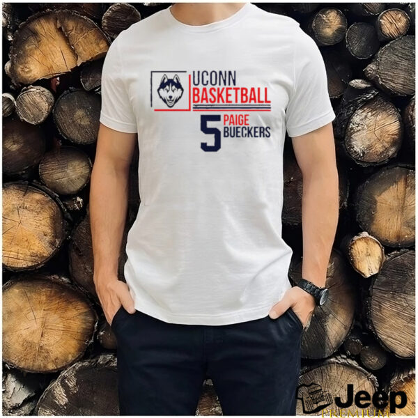 Paige Bueckers 5 Name Stack UConn Huskies shirt