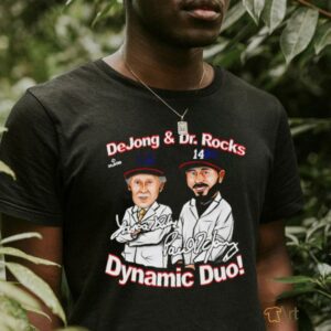 Paul DeJong and Dr Rocks Dynamic Duo Washington caricature signature...