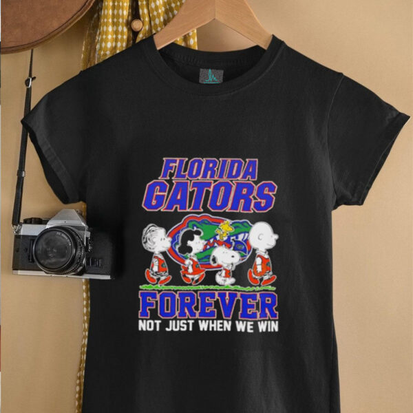 Peanuts Florida Gators forever not just when we win shirt