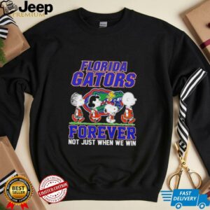 Peanuts Florida Gators forever not just when we win shirt1