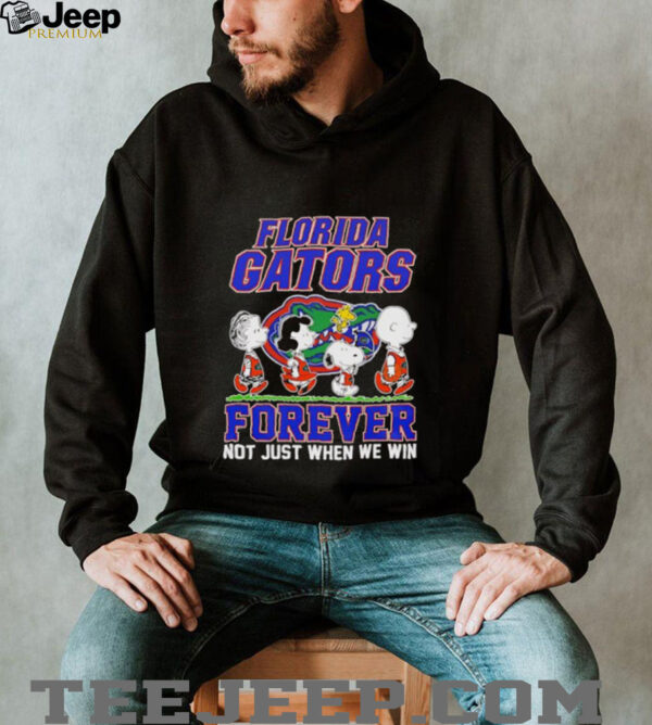 Peanuts Florida Gators forever not just when we win shirt