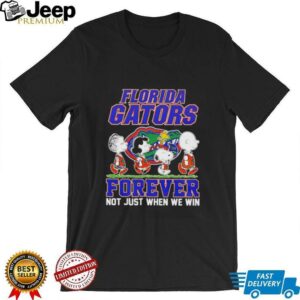 Peanuts Florida Gators forever not just when we win shirt3