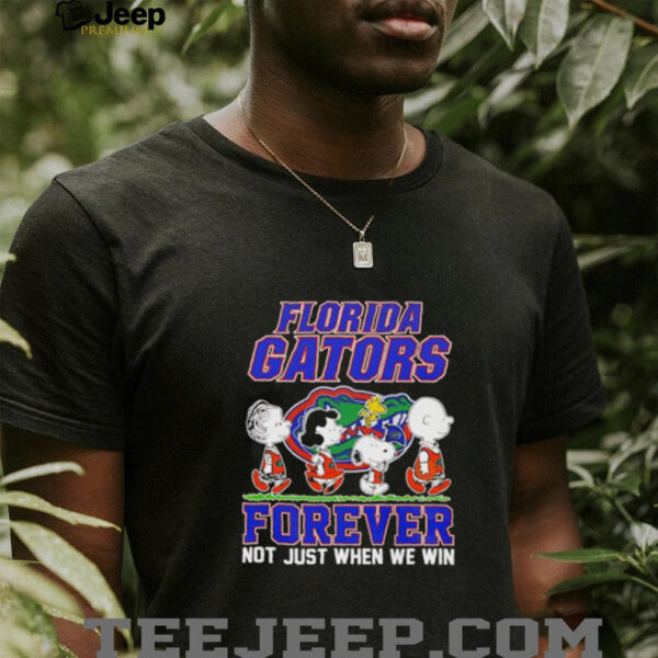 Peanuts Florida Gators forever not just when we win shirt