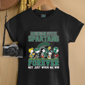 Peanuts Michigan State Spartans forever not just when we win shirt0