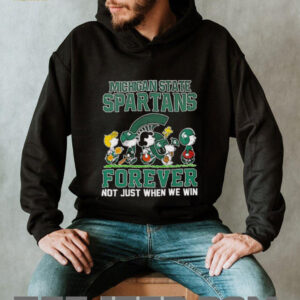 Peanuts Michigan State Spartans forever not just when we win shirt2