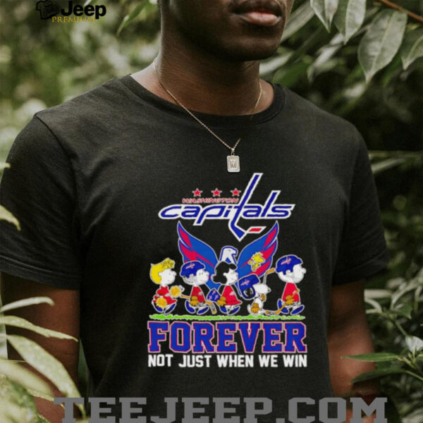 Peanuts Washington Capitals forever not just when we win shirt