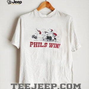 Peanuts characters Phils win Philadelphia Phillies shirt