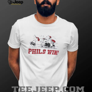 Peanuts characters Phils win Philadelphia Phillies shirt