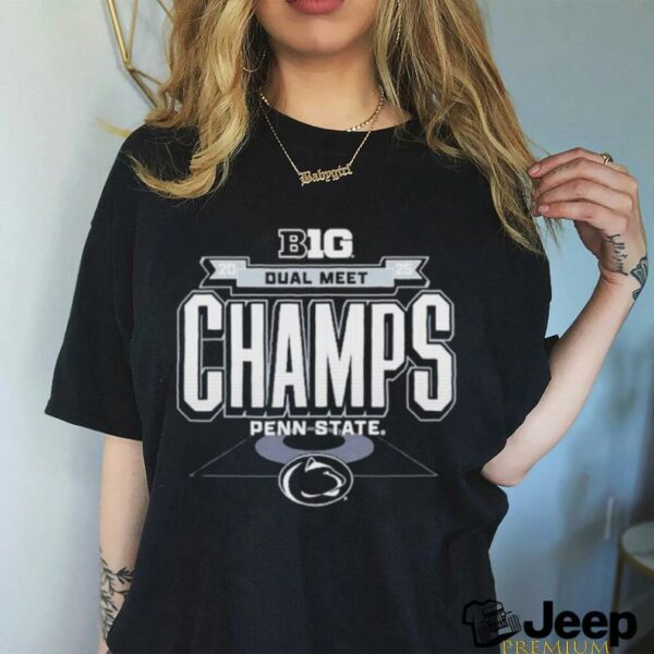 Penn State Nittany Lions 2025 Big Ten Wrestling Dual Meet Champions T Shirts