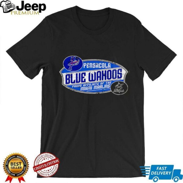 Pensacola Blue Wahoos Miami Marlins Affiliate Vintage Baseball shirt