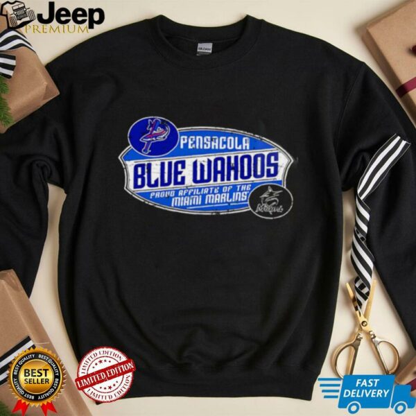 Pensacola Blue Wahoos Miami Marlins Affiliate Vintage Baseball shirt