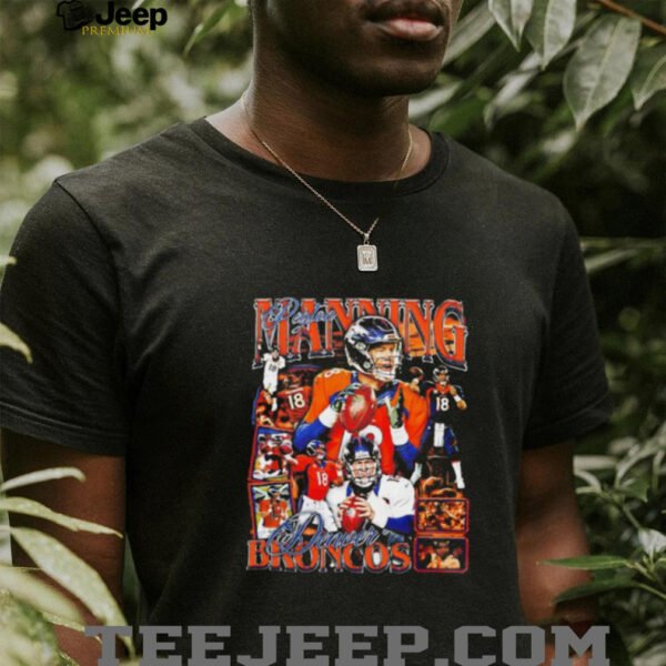 Peyton Manning Denver Broncos retro bootleg unisex t shirt