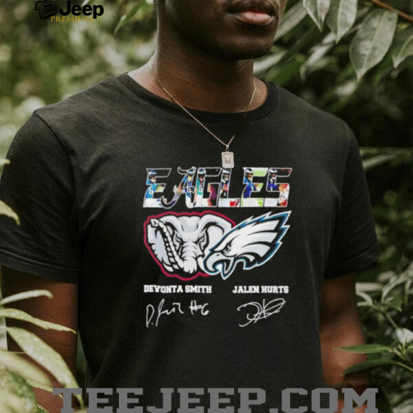 Philadelphia Eagles x Alabama Crimson Tide Devonta Smith And Jalen Hurts Signature shirt