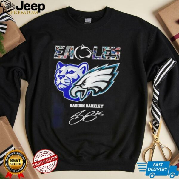 Philadelphia Eagles x Penn State Nittany Lions Saquon Barkley signature shirt