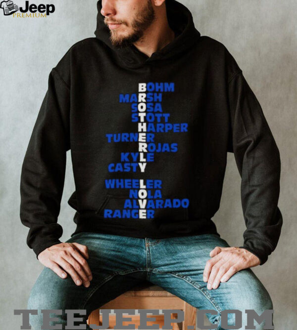 Philly Brotherly Love Names 2025 shirt