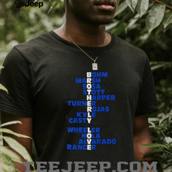 Philly Brotherly Love Names 2025 shirt