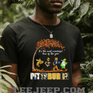 Pittsburgh Sports Teams Mascot Abbey Road It’s The Most Wonderful Time Of The Year Shirt