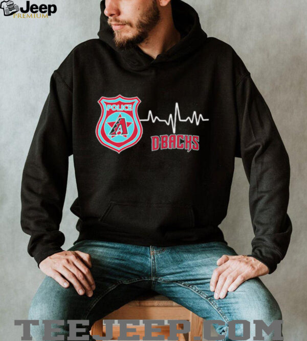 Police heart rate Arizona Diamondbacks shirt