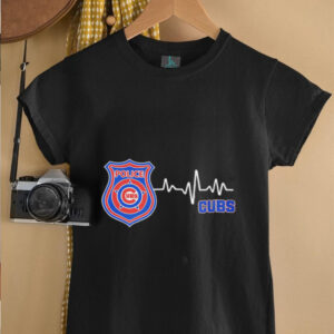 Police heart rate Chicago Cubs shirt