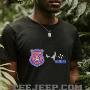 Police heart rate Chicago Cubs shirt3