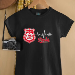Police heart rate Cincinnati Reds shirt