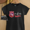 Police heart rate San Francisco Giants shirt