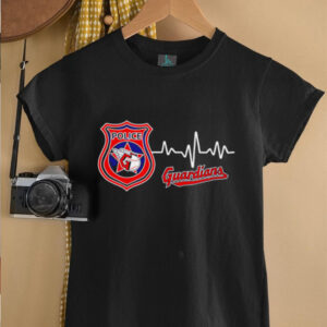 Police heart rate Cleveland Guardians shirt