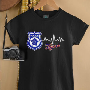 Police heart rate Detroit Tigers shirt
