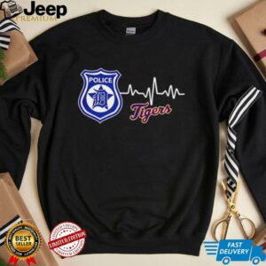 Police heart rate Detroit Tigers shirt