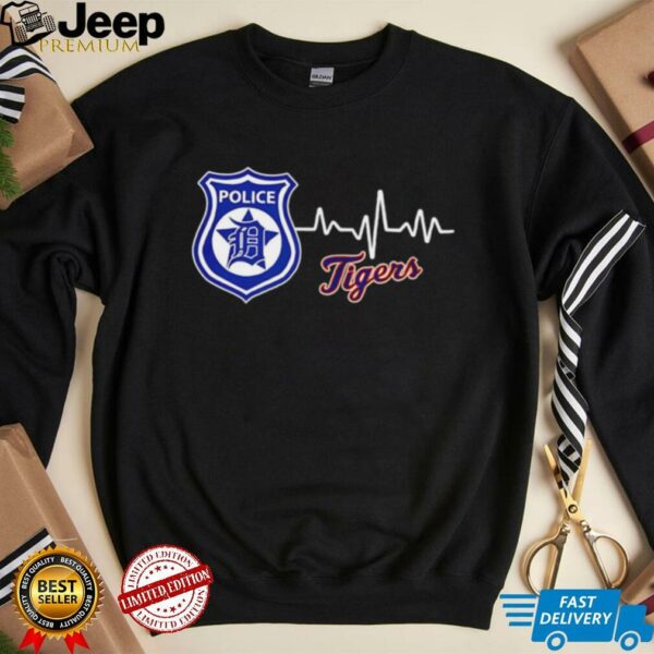 Police heart rate Detroit Tigers shirt