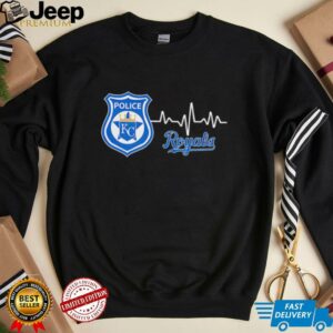 Police heart rate Kansas City Royals shirt