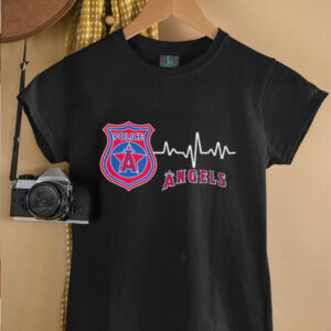 Police heart rate Los Angeles Angels shirt