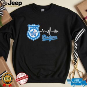 Police heart rate Los Angeles Dodgers shirt