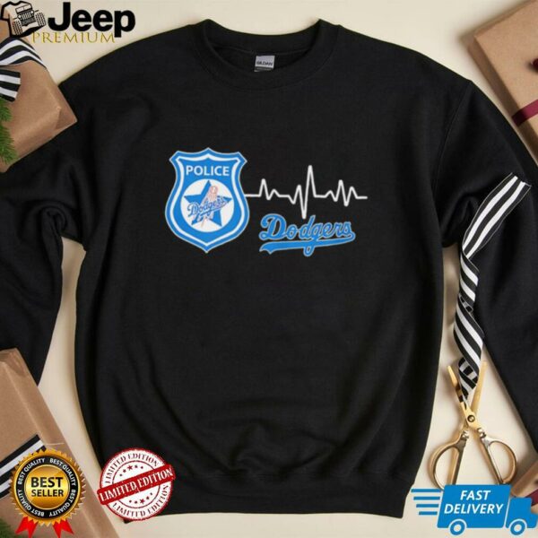 Police heart rate Los Angeles Dodgers shirt