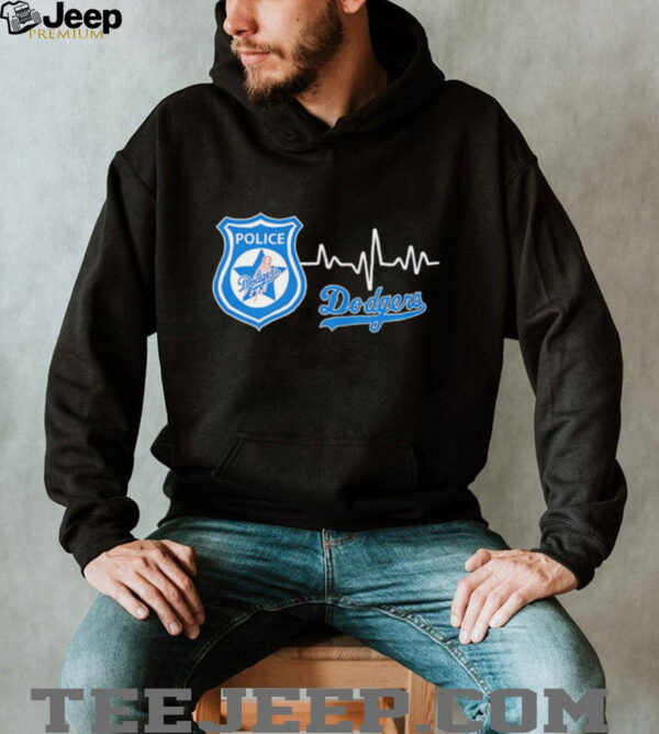 Police heart rate Los Angeles Dodgers shirt