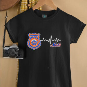 Police heart rate New York Mets shirt