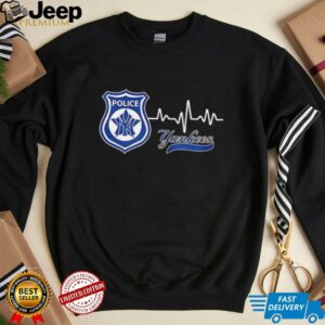 Police heart rate New York Yankees shirt