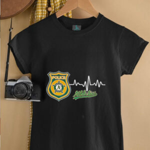 Police heart rate Oakland Athletics shirt
