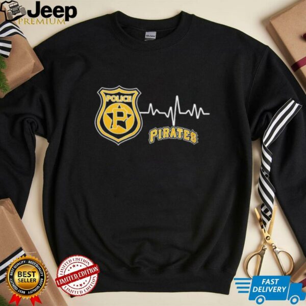 Police heart rate Pittsburgh Pirates shirt