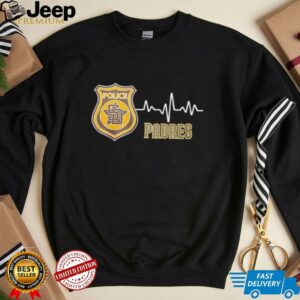 Police heart rate San Diego Padres shirt