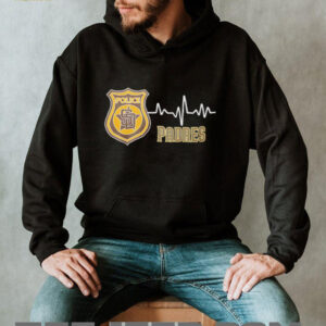 Police heart rate San Diego Padres shirt2