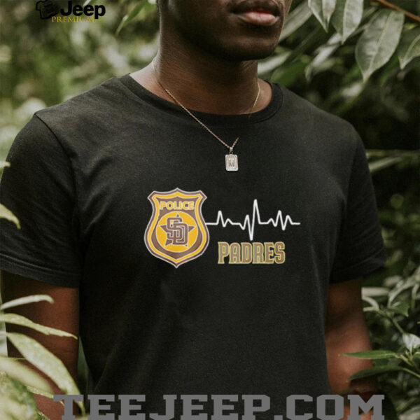 Police heart rate San Diego Padres shirt