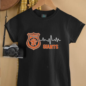 Police heart rate San Francisco Giants shirt