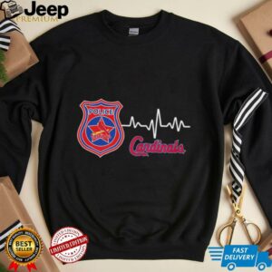 Police heart rate St. Louis Cardinals shirt