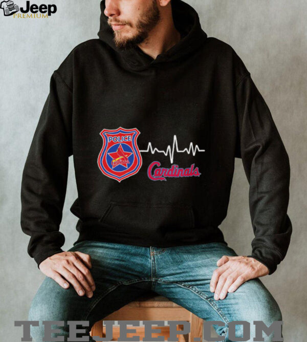 Police heart rate St. Louis Cardinals shirt
