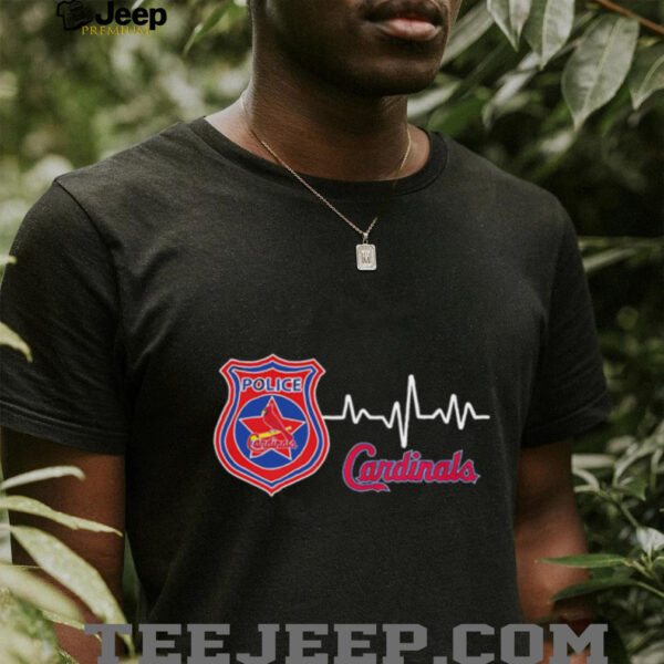 Police heart rate St. Louis Cardinals shirt
