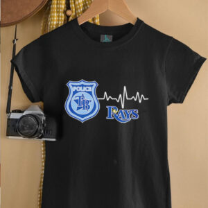 Police heart rate Tampa Bay Rays shirt