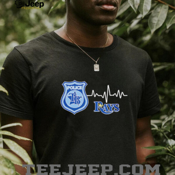 Police heart rate Tampa Bay Rays shirt