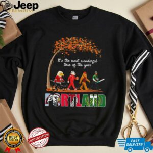Portland Sports Teams Mascot Abbey Road It’s The Most Wonderful Time Of The Year Shirt
